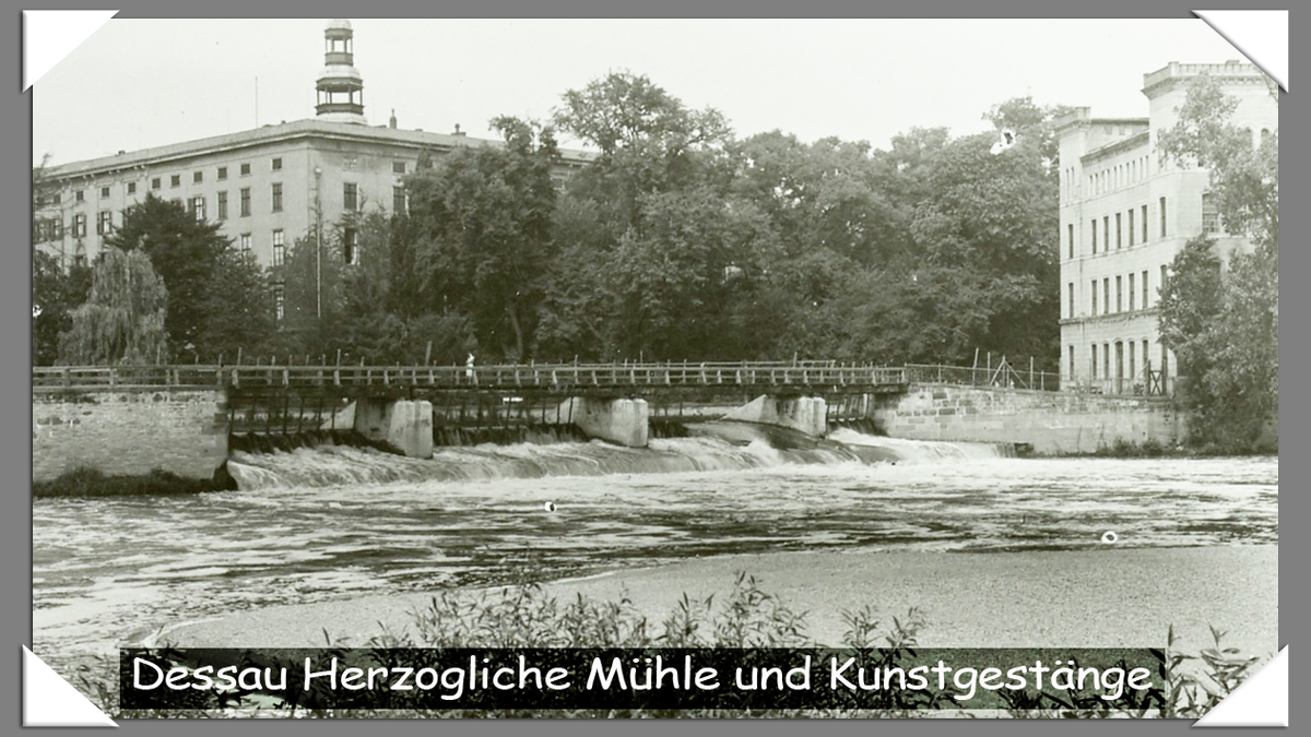 Herzogliche Mühle Dessau mit Kunstgestänge